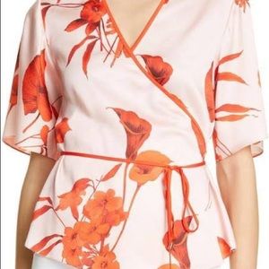 Ted baker wrap top size 12 (tb size 5) nwot